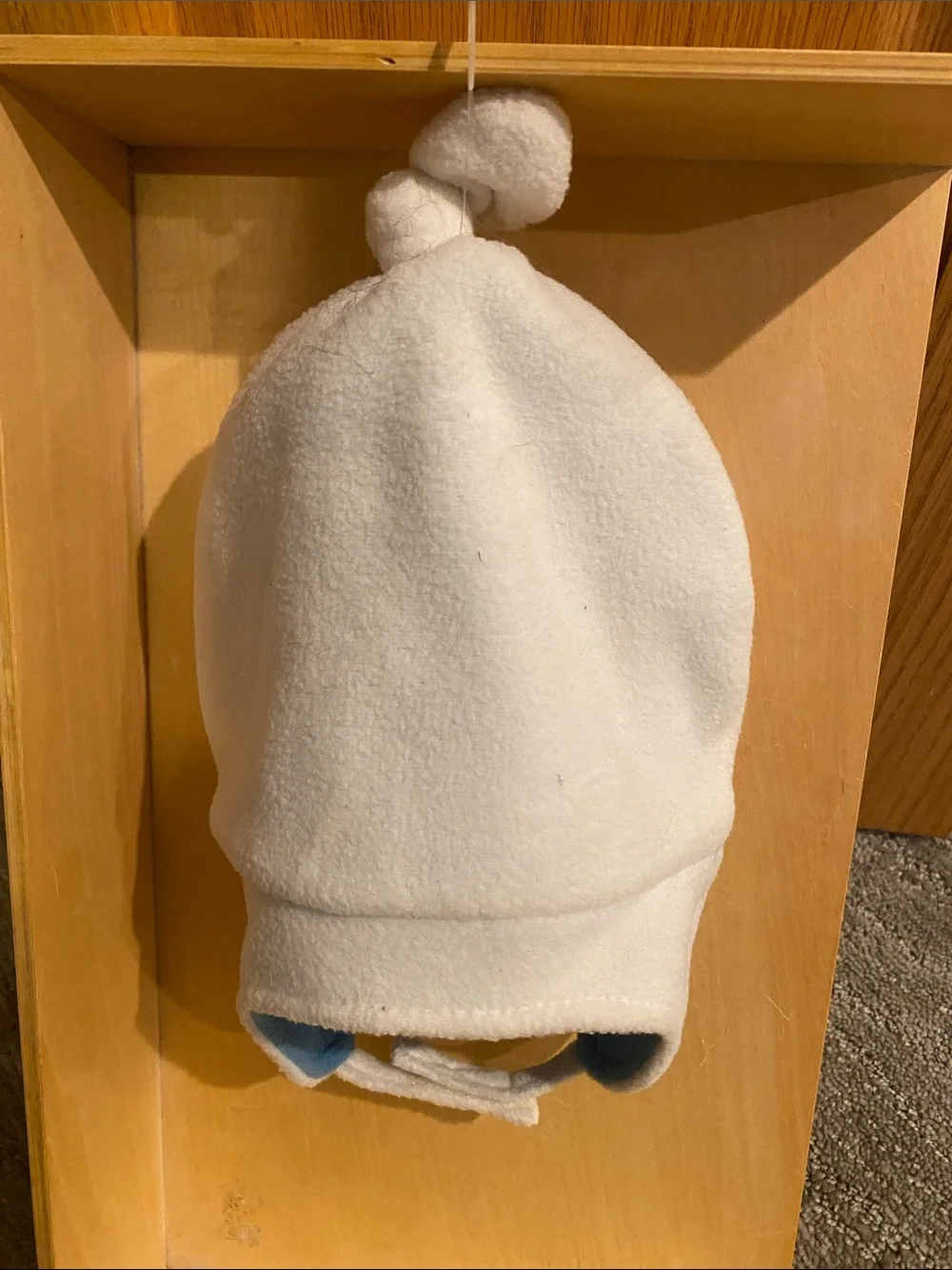White Snowman Plush Hat for Kids - Soft Winter